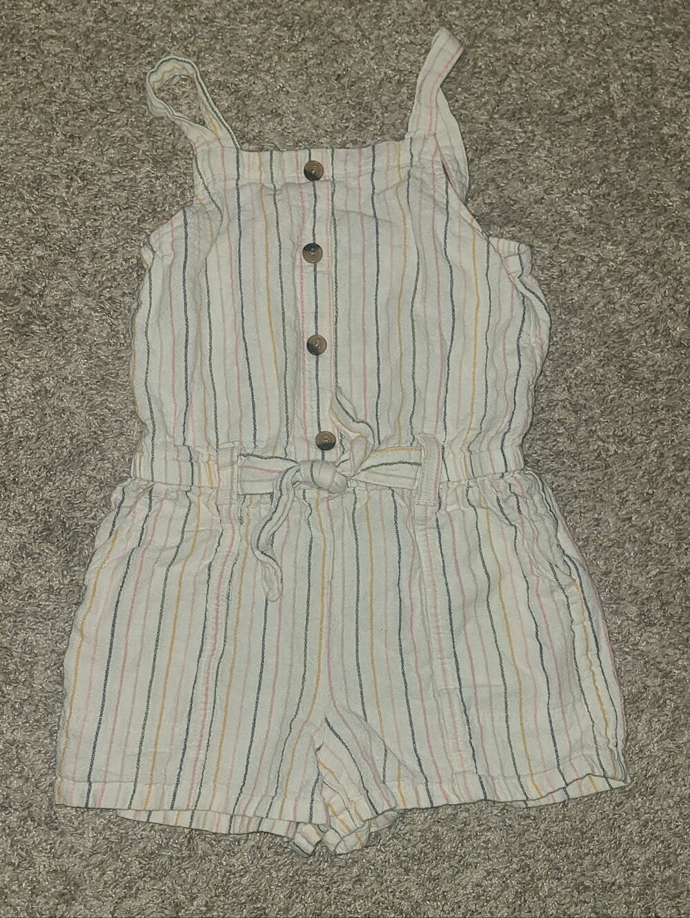 Girls Striped Romper